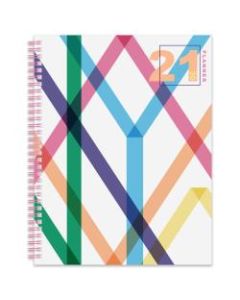 Office Depot Brand Weekly/Monthly Planner, 8-1/2in x 11in, Neon Geo, January To December 2021