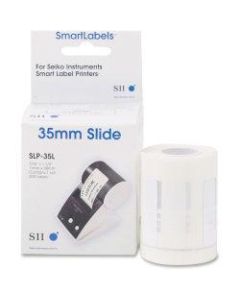 SII Self-Adhesive 35mm Slide Labels, SKPSLP35L, 7/16in x 1 1/2in, 300 Labels Per Roll