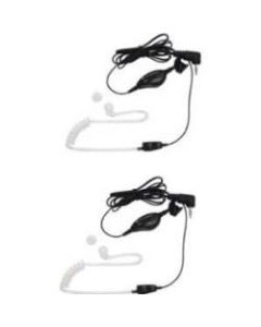 Motorola 1518 Surveillance Earbud Headsets, Black, Pack Of 2 Headsets