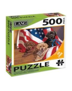 Lang 500-Piece Jigsaw Puzzle, American Puppy