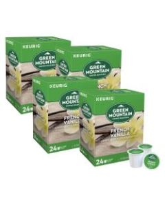 Green Mountain Coffee Single-Serve Coffee K-Cup, French Vanilla, Carton Of 96, 4 x 24 Per Box