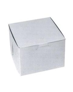 White Bakery Boxes, 5inH x 5inW x 4inD, White, Case Of 250