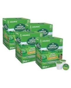 Green Mountain Coffee Single-Serve Coffee K-Cup, Our Blend, Carton Of 96, 4 x 24 Per Box