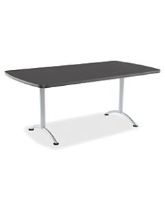 Iceberg IndestrucTable TOO Utility Table Top, Rectangle, Graphite