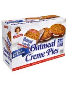 Little Debbie Oatmeal Cream Pies, 2.6 Oz, Pack Of 24 Cream Pies