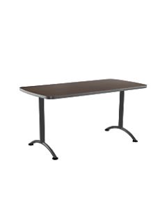 Iceberg IndestrucTable TOO Utility Table Top, Rectangle, Walnut