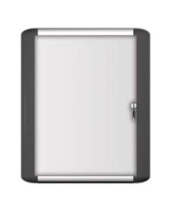 MasterVision Platinum Pure Magnetic Dry-Erase Enclosed Whiteboard, Swinging Door, 36in x 48in, Aluminum Frame With Silver Finish