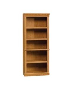 Sauder Orchard Hills 71 1/2in 5 Shelf Traditional Library, Oak/Light Finish, Standard Delivery