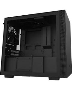 NZXT Cam-Powered Premium Mini-ITX Case - Mini-tower - Matte Black - Hot Dip Galvanized Steel, Tempered Glass - 5 x Bay - 2 x 4.72in x Fan(s) Installed