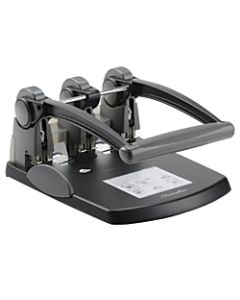 Swingline Extra-High Capacity 3-Hole Punch, 7 3/4in x 12 3/8in x 17 1/8in, Black/Gray