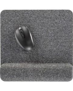 Allsop Premium Plush Memory Foam Wrist Rest, Mousepad, 1-7/8inH x 11-5/8inW x 11-13/16inD, Gray