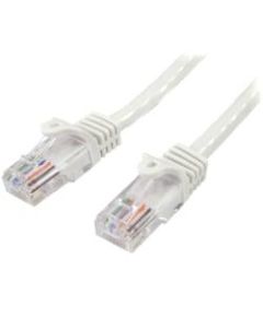 StarTech.com 3 ft White Snagless Cat 5e UTP Patch Cable - Category 5e - 3 ft - 1 x RJ-45 Male - 1 x RJ-45 Male - White