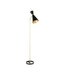 LumiSource Tux Floor Lamp, 63inH, Black/Gold