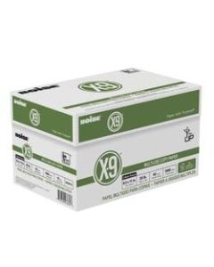 Boise X-9 3-Hole Punched Multi-Use Copy Paper, Letter Size (8 1/2in x 11in), 92 (U.S.) Brightness, 20 Lb, White, 500 Sheets Per Ream, Case Of 10 Reams