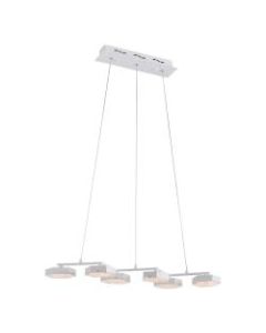 Zuo Modern Dunk Ceiling Lamp, 29-1/2inW, White Shade/White Base