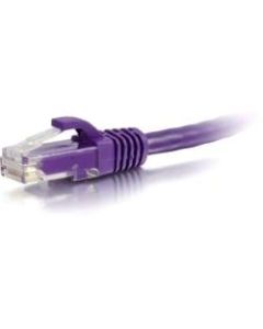 C2G 7ft Cat6 Ethernet Cable - Snagless Unshielded (UTP) - Purple - Category 6 for Network Device - RJ-45 Male - RJ-45 Male - 7ft - Purple