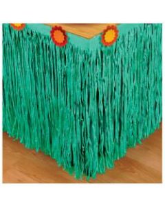 Amscan Cinco De Mayo Fiesta Table Skirt, 10ft x 25in, Teal/Yellow-Orange