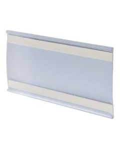 Azar Displays Plastic Adhesive-Back C-Channel Name Plates, 4in x 6in, Clear, Pack Of 10 Name Plates