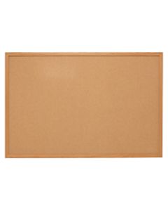 Quartet Natural Cork Bulletin Board, 18in x 24in, Wood Frame With Oak Finish