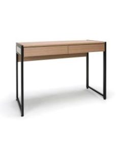 Essentials By OFM 2-Drawer Office Desk, Harvest