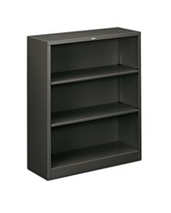 HON Brigade 41in 3 Shelf Traditional Bookcase, Gray/Dark Finish, Standard Delivery