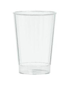 Amscan Premium Plastic Tumblers, 12 Oz, Clear, 16 Tumblers Per Pack, Case Of 2 Packs