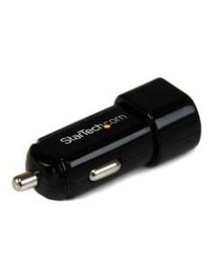 StarTech.com Dual Port USB Car Charger - High Power (17 Watt / 3.4 Amp)