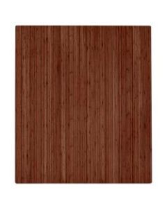 Anji Mountain Roll-Up Chair Mat, Rectangular, 42in x 48in, Walnut