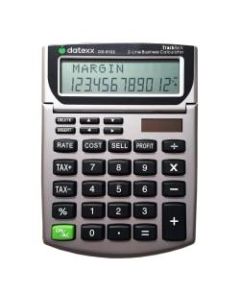 Datexx DD-6122 2-Line TrackBack Business Mini Desktop Calculator