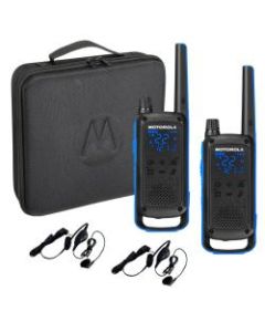 Motorola TalkAbout T800 Radios Bundle, Black/Blue