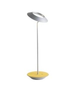 Koncept Royyo LED Desk Lamp, 17-7/16inH, Silver/Honeydew Felt Base Plate
