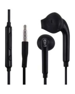 4XEM Earbud Earphones For Samsung Galaxy/Tab (Black) - Stereo - Black - Wired - Earbud - Binaural - In-ear