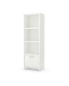 South Shore Step One 3-Shelf Bookcase, Pure White