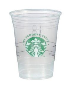 Starbucks Branded Cups - 1000 / Carton - Clear, Green - Polypropylene