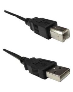 Weltron 15ft A Male to B Male USB 2.0 Cable - 15 ft USB Data Transfer Cable for Keyboard, Printer, Mouse - First End: 1 x Type A Male USB - Second End: 1 x Type B Male USB - Shielding - Black