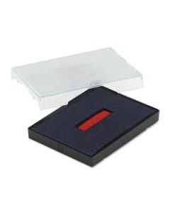 Identity Group Trodat T4727 Self-Inking Dater Replacement Pad, 1 5/8in x 2 1/2in, Blue/Red