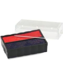 Trodat E4850L Replacement Ink Pad - 1 Each - Blue, Red Ink - Blue - Plastic