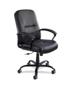 Safco Serenity Big And Tall Ergonomic Bonded Leather Chair, Black