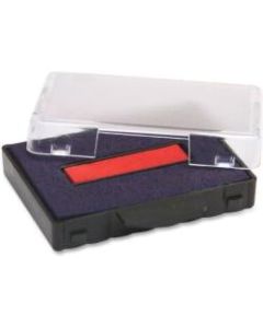 Trodat T5444 Replacement Ink Pad - 1 Each - Blue, Red Ink - Plastic