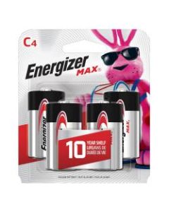 Energizer Max C Alkaline Batteries, Pack Of 4