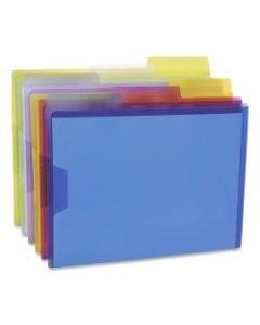 Pendaflex Poly View Folders, 1in Expansion, Letter Size, Assorted Colors, Pack Of 6 Folders