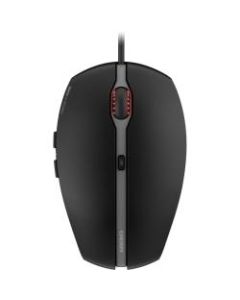 CHERRY GENTIX 4K Corded Mouse - Optical - Cable - Black - USB - 3600 dpi - Scroll Wheel - 6 Button(s) - Small/Large Hand/Palm Size - Symmetrical