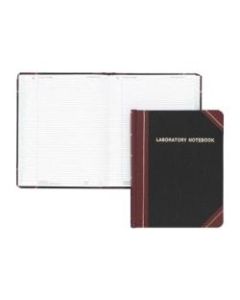 Boorum & Pease Boorum Laboratory Record Notebooks - 150 Sheets - Sewn - 8 1/8in x 10 3/8in - White Paper - Black Cover - Fabrihide Cover - Acid-free, Hard Cover, Water Proof - 1Each