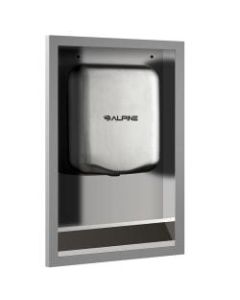 Alpine Hemlock Electric Hand Dryer Recess Kit, 26inH x 16-3/8inW x 3-7/16inD, Stainless Steel