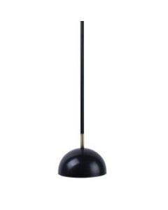 Southern Enterprises Rovina Pendant Lamp, Black And Antique Gold Shade/Black Base