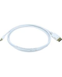 Monoprice 6ft 32AWG Mini DisplayPort to DisplayPort Cable - White - 6 ft DisplayPort/Mini DisplayPort Video Cable for Monitor, Video Device - First End: 1 x Mini DisplayPort Male Video - Second End: 1 x DisplayPort Male Video - 1.08 GB/s - Shielding