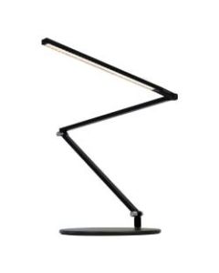Koncept Z-Bar Slim LED Desk Lamp, Warm Light, 14-3/8inH, Metallic Black