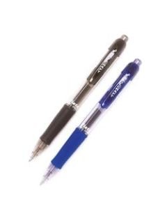 Vista Retractable Gel Pens (AbilityOne), Medium Point, 0.7 mm, Blue Barrel, Blue Ink, Pack Of 12