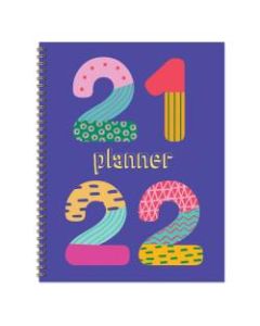TF Publishing Large Weekly/Monthly Planner, 9in x 11in, Years, July 2021 To June 2022