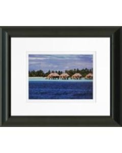Timeless Frames Addison Framed Coastal Artwork, 8in x 10in, Black, Bora Bora Bungalows